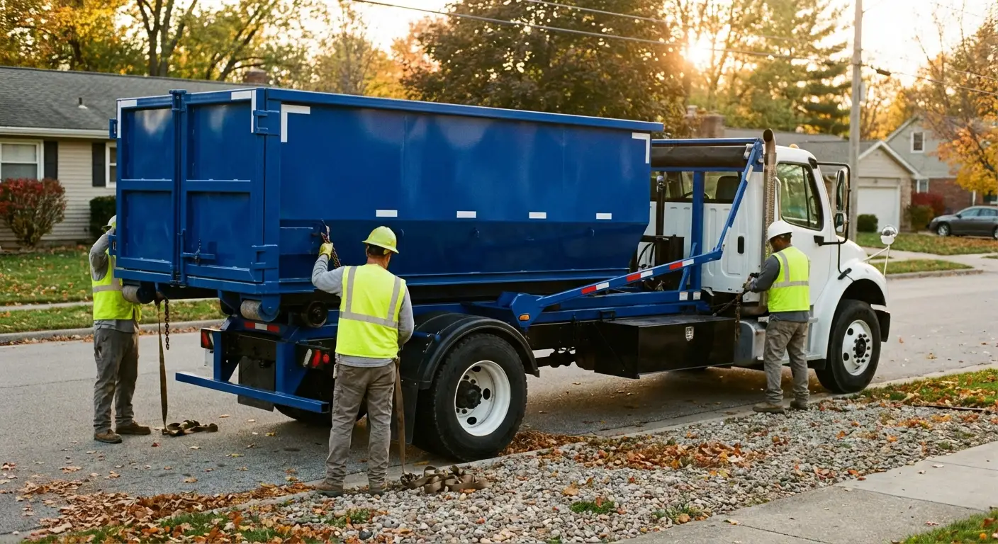 Roll-off dumpster delivery truck in Odessa, TX