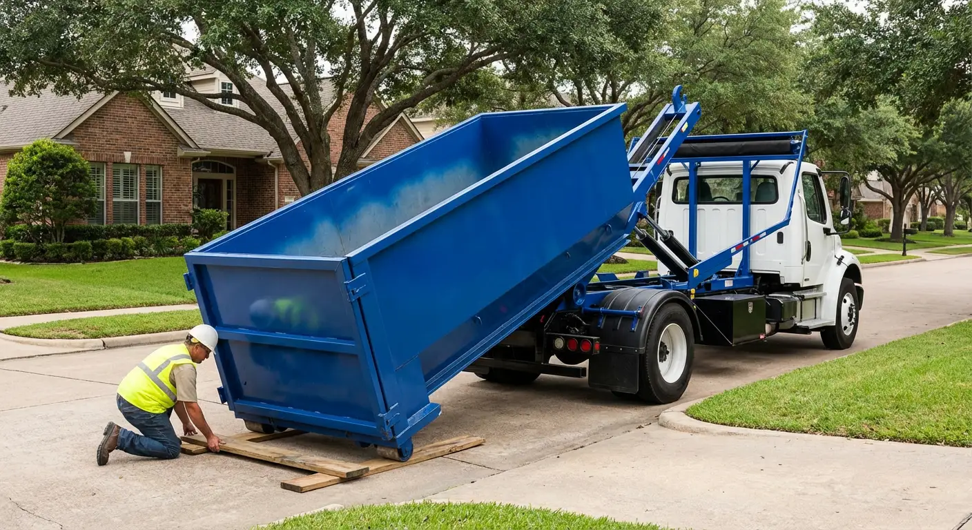 Roll-off dumpster rental services in Downtown Odessa