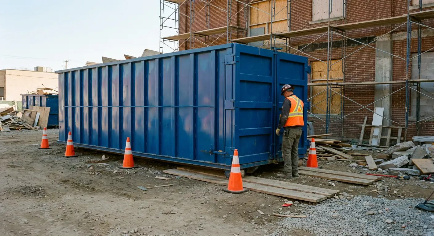 Safety inspection of dumpster placement site in Odessa, TX