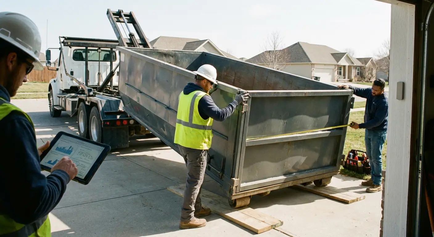 Roll-off dumpster dimensions and capacity guide in Odessa, TX