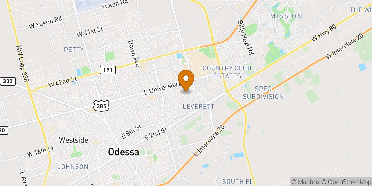  neighborhood map in Odessa, TX