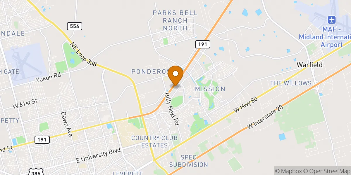  neighborhood map in Odessa, TX