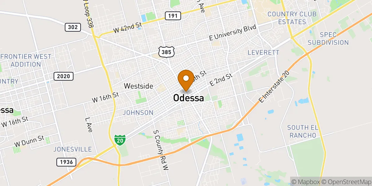  neighborhood map in Odessa, TX