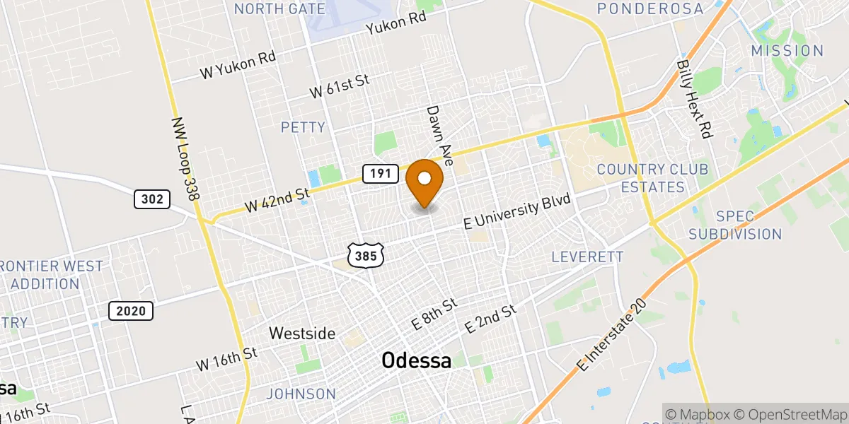  neighborhood map in Odessa, TX