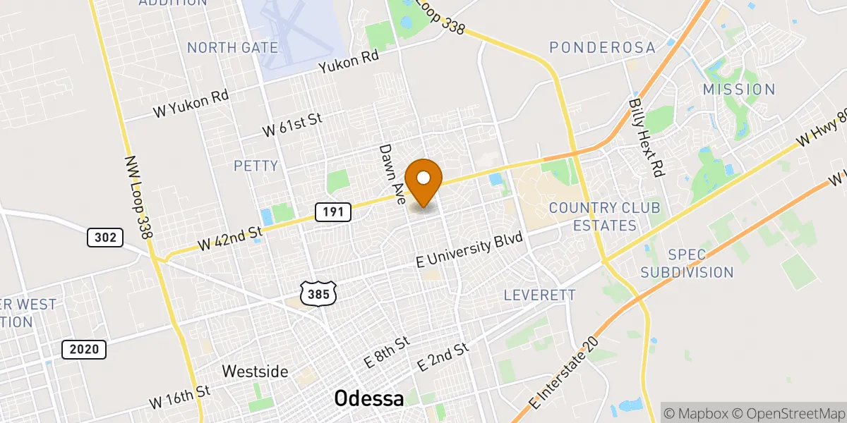  neighborhood map in Odessa, TX